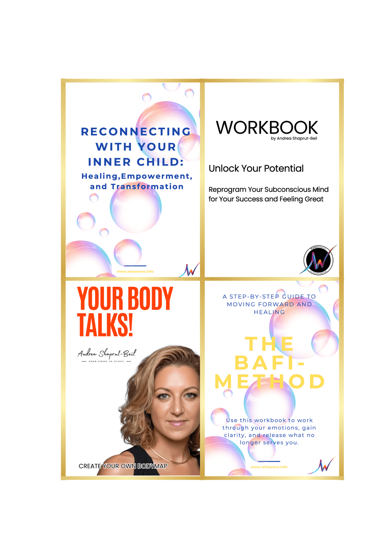 workshop bundle, healing the inner child, BAFI MEthod, Upgrade your mindset, Your Body talks