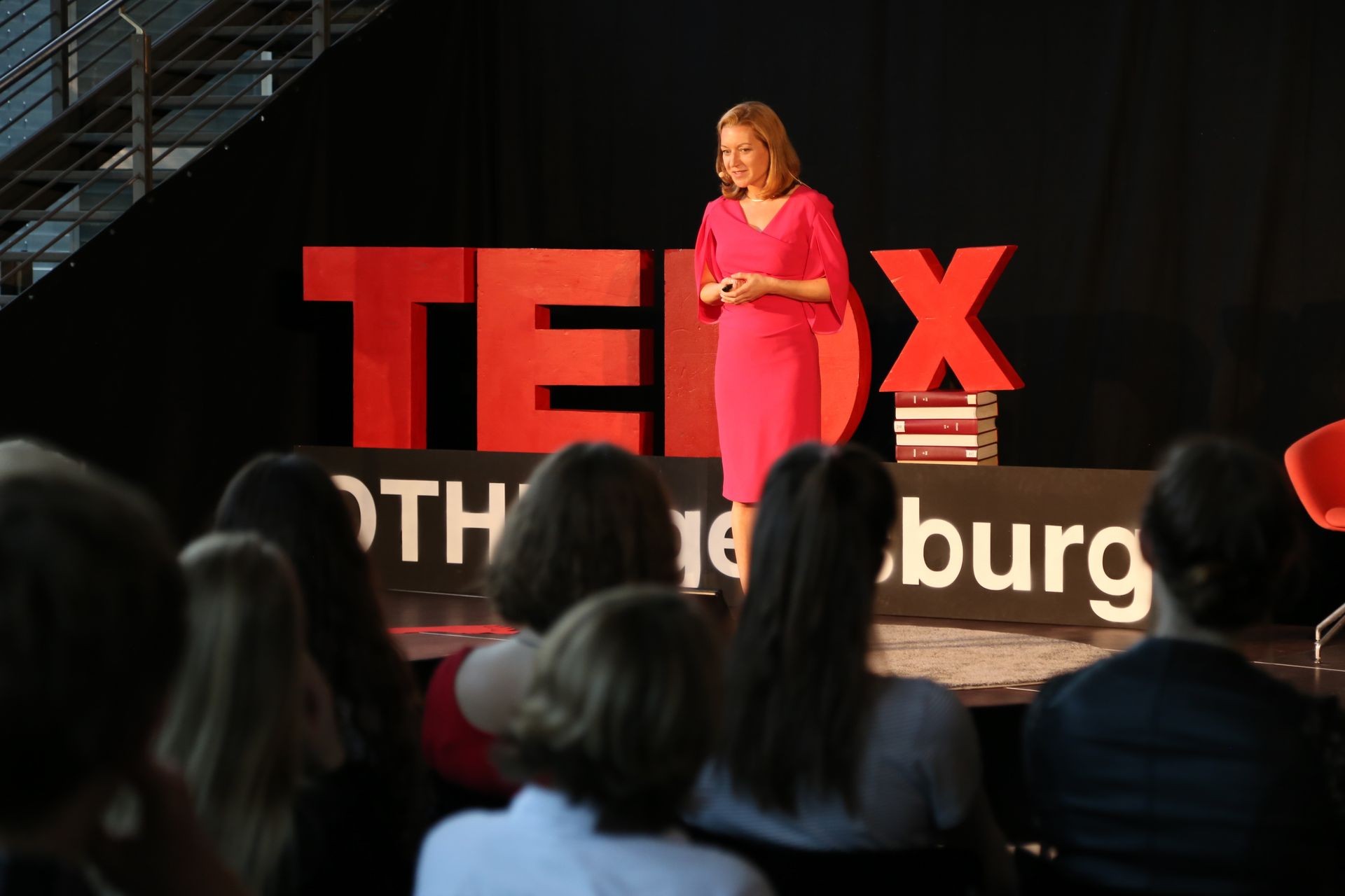 female Tedx speaker, Audience, Mindset shift, be brave, be bold, mindset success, business success, upgrade